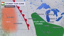 Downpours, some severe storms, to track across Central states