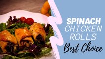 Spinach chicken rolls - best choice رولت مرغ اسفناج واقعا خوشمزست