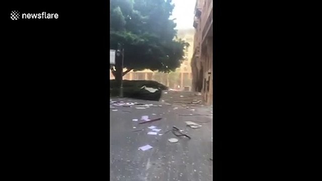 Beirut blast aftermath: a look at the devastated streets immediately following the explosion