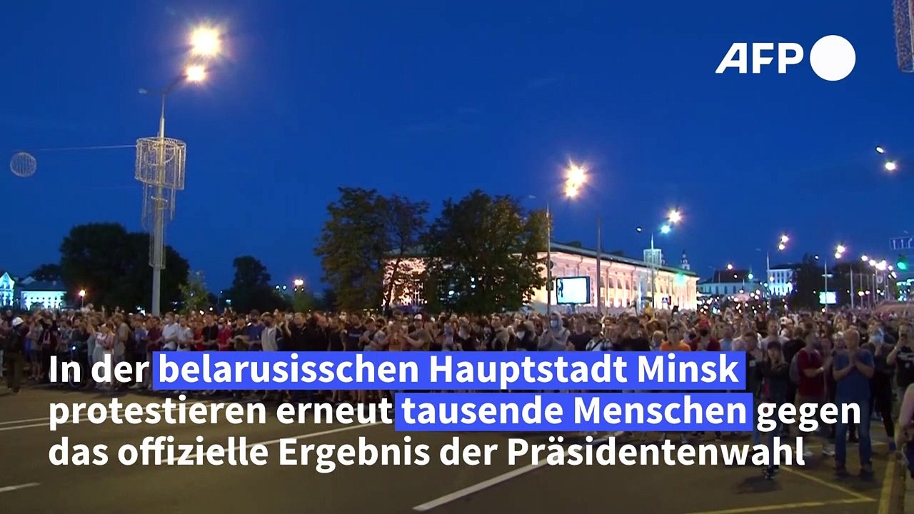 Ein Toter bei neuen Protesten in Minsk