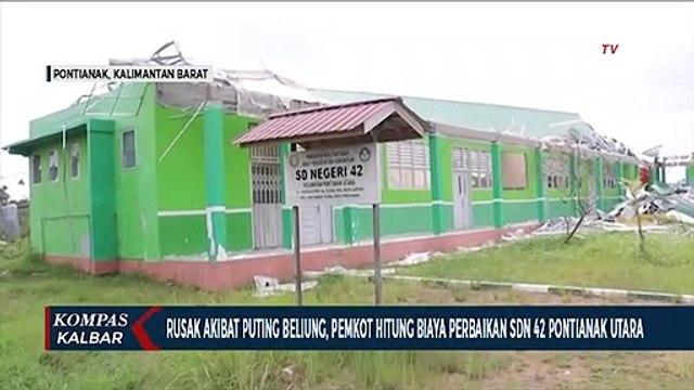 Rusak Diterjang Puting Beliung, Pemkot akan Perbaiki SDN 42 Pontianak Utara