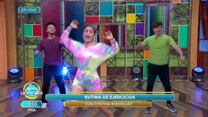 William se sacó la playera en la rutina de ejercicios con Cynthia. | Venga La Alegría