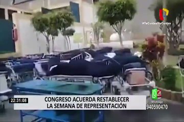 Mesa Directiva del Congreso decidió restablecer la semana de representación