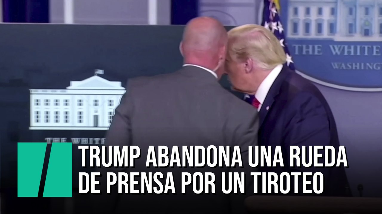 Trump abandona una rueda de prensa tras producirse un tiroteo cerca de la Casa Blanca