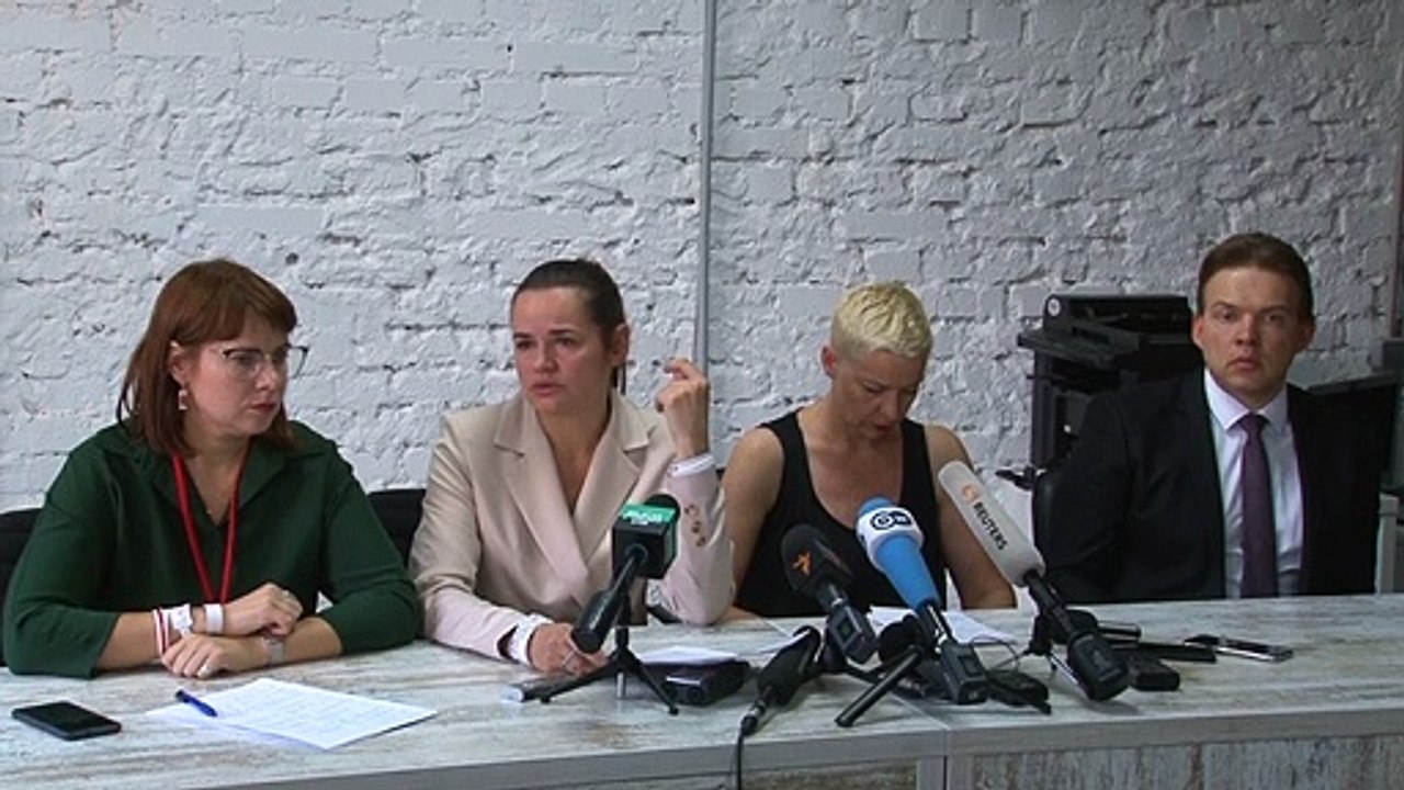 Belarus: Oppositionsführerin Tichanowskaja nach Litauen geflohen