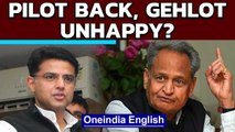 Rajasthan crisis ends: But all is not well between Pilot & Gehlot | Oneindia News