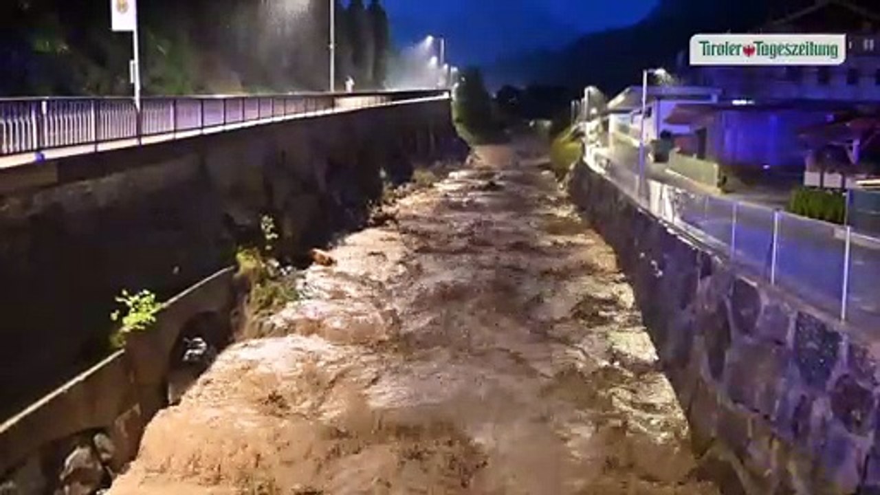 Muren und Überflutungen in Tirol