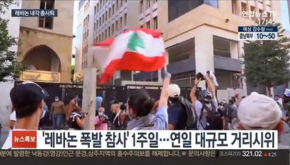 반정부 시위에 내각 총사퇴…레바논 폭발 참사 후폭풍