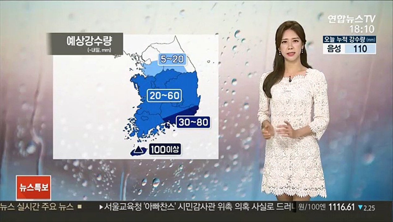 [날씨] 내일 오전 비 대부분 그쳐…모레 중부 다시 '장맛비'
