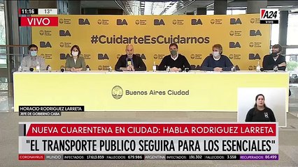 Conferencia de Horacio Rodríguez Larreta sobre la nueva fase