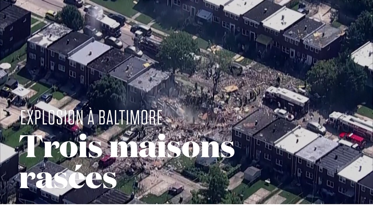 Les images des immeubles rasés par une explosion probablement dûe au gaz à Baltimore