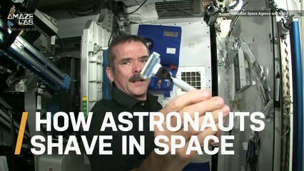 See How Astronauts Shave in Space