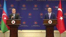 Dışişleri Bakanı Çavuşoğlu, Azerbaycanlı mevkidaşı ile ortak basın toplantısında açıklamalarda bulundu