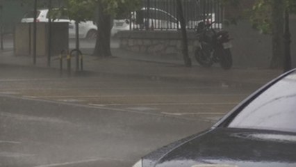 Una gran tormenta cae sobre Madrid