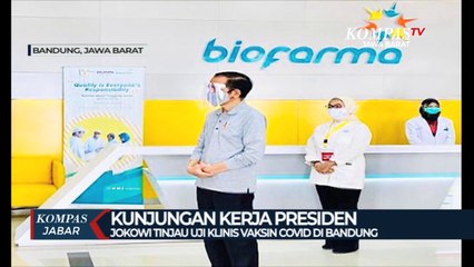 Jokowi Tinjau Uji Klinis Vaksin Covid Di Bandung