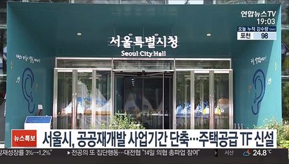 서울시, 공공재개발 사업기간 단축…주택공급 TF 신설
