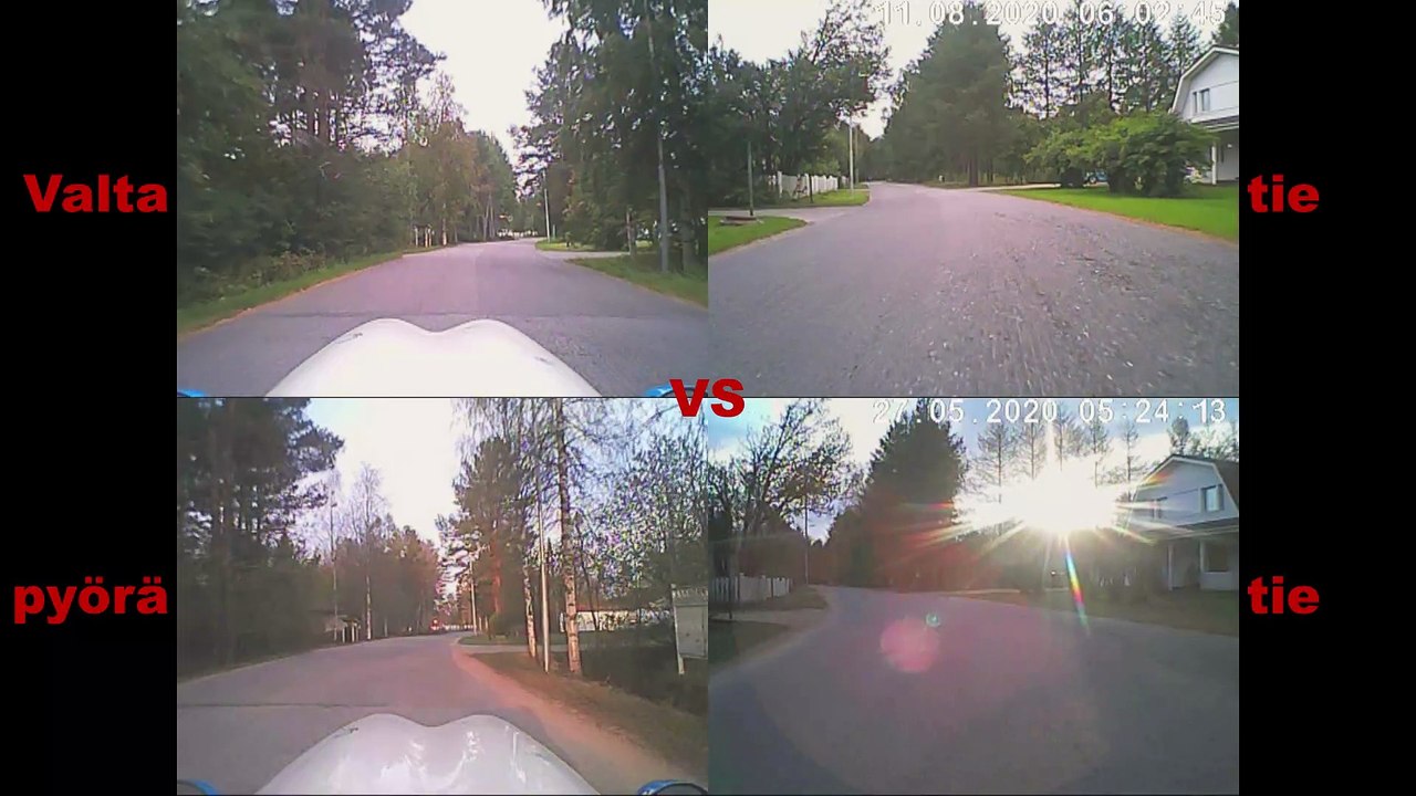 Valtatie vs pyörätie