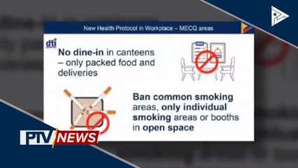 Bagong protocols sa workplaces sa ilalim ng MECQ, inilatag