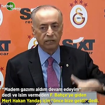 Mustafa Cengiz'den Fenerbahçe'ye 'Mert Hakan Yandaş' göndermesi!