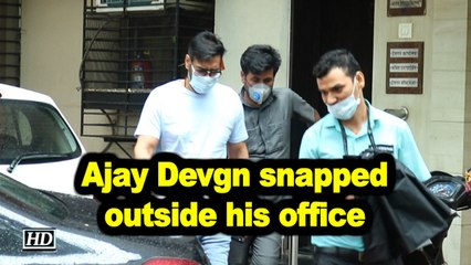 Ajay Devgn snapped outside his office