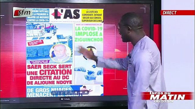 REVUE DES TITRES avec MOR TALLA GAYE dans INFOS du MATIN du 11 Aout 2020