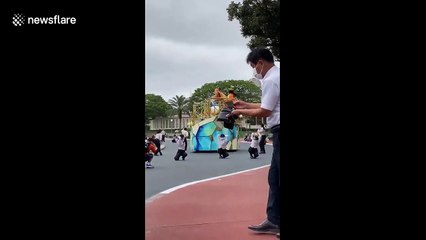 Tokyo Disneyland characters direct guests after earthquake warning issued by mistake