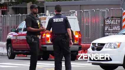 Crime scene after shooting outside White House