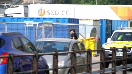 Further footage shows migrants brought ashore from English Channel