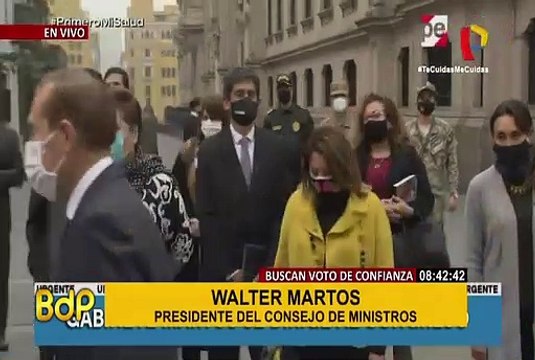 Gabinete Martos acude al Congreso en busca del voto de confianza