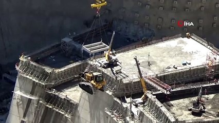 Yusufeli barajı barajını tamamlanmasına son 50 metre