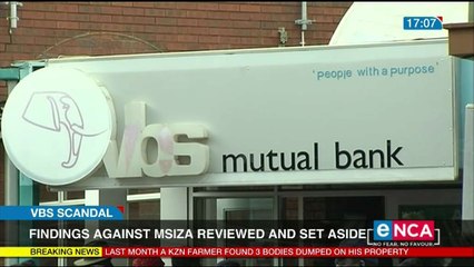 Findings against Msiza reviewed and set aside