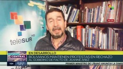 Bolivia: manifestantes denuncian represión por parte del Gob. de facto