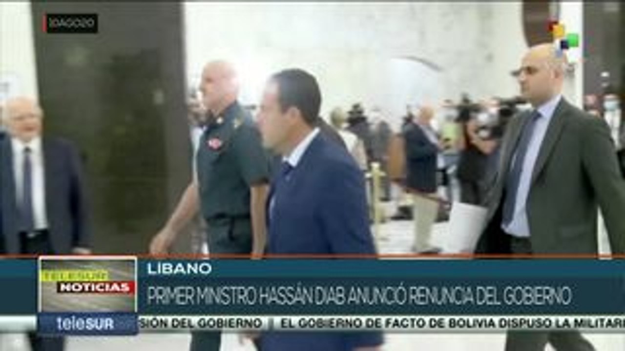 Líbano Primer Ministro Hasán Diab Anuncia Renuncia De Su Gobierno