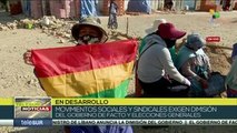 teleSUR Noticias: Bloqueos en las principales vías de Bolivia