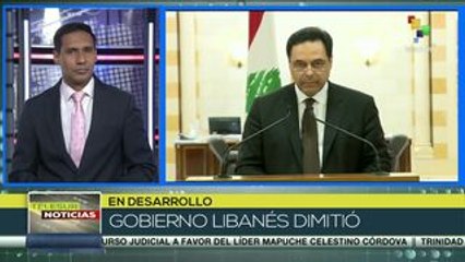 El primer ministro de Líbano anuncia la dimisión del Gobierno