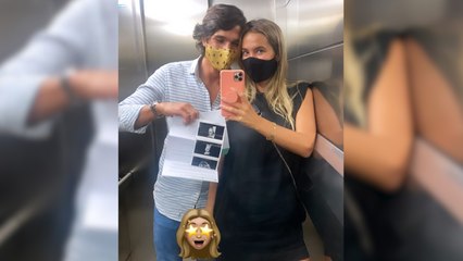 María Pombo, emocionada al ver por primera vez la carita de Martín