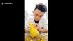 Vietnamese chef transforms pumpkins into realistic chicken sculpture