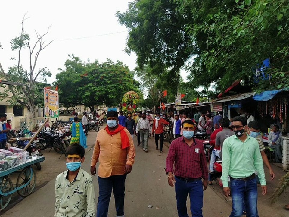 सुवासरा नगर में महाकाल राजा की शाही सवारी निकली