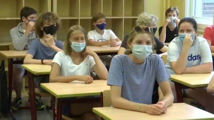 Ventanas abiertas, gel y mascarilla: así es la vuelta al cole en Alemania