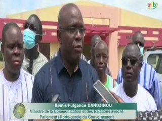 RTB / Visite du  Ministre de la tutelle sur les chantiers des médias de communication Rtb et Sidwaya