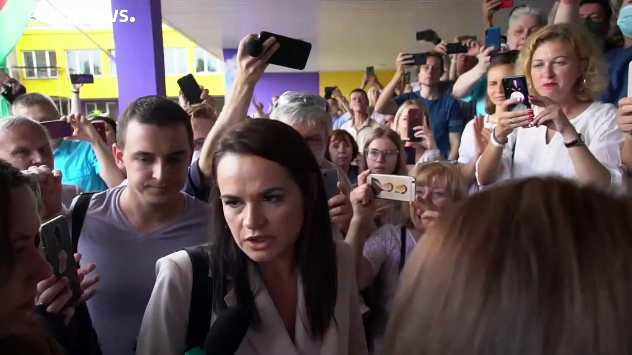 Swetlana Tichanowskaja: 'Passt auf Euch auf'