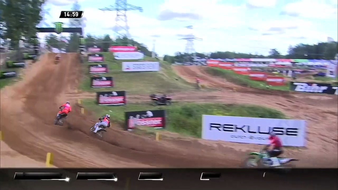 Kay De Wolf crash -  EMX250 Race 1 - MXGP of Riga 2020