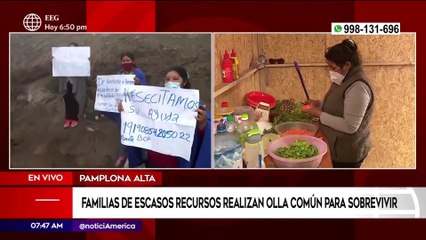 Familias realizan olla común para sobrevivir | Primera Edición (HOY)
