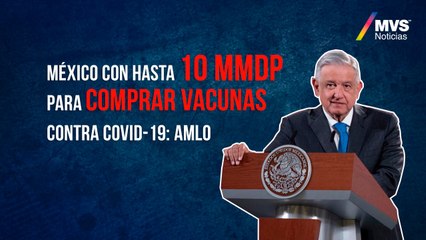 México con hasta 10 mmdp para comprar vacunas contra COVID-19: AMLO