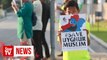 Muslim group stages silent protest against China