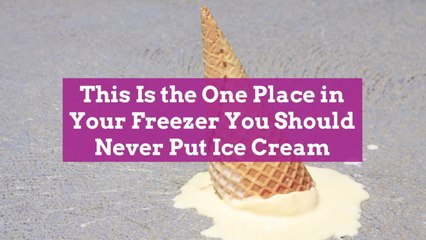 This Is the One Place in Your Freezer You Should Never Put Ice Cream