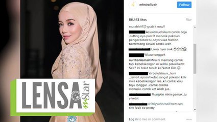 Lensa :  Mira Filzah Tak Ambil 'Port' Dengan Kritikan