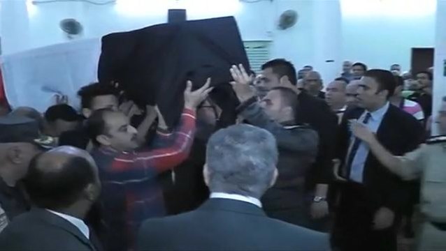 Hundreds mourn police officers killed by militants