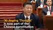 China enshrines 'Xi Jinping Thought' in constitution