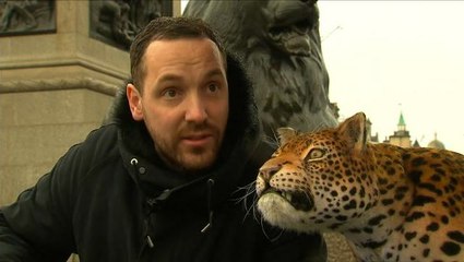 Robot leopard spotted in London
